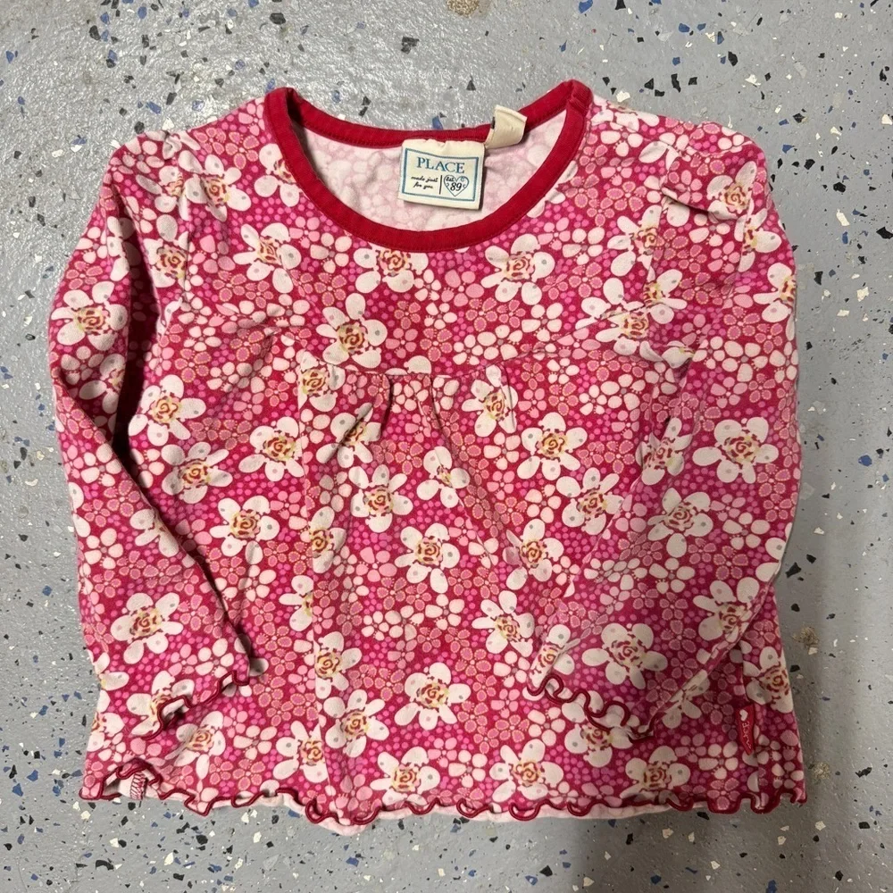 The Children’s Place Pink Floral Long Sleeve Top